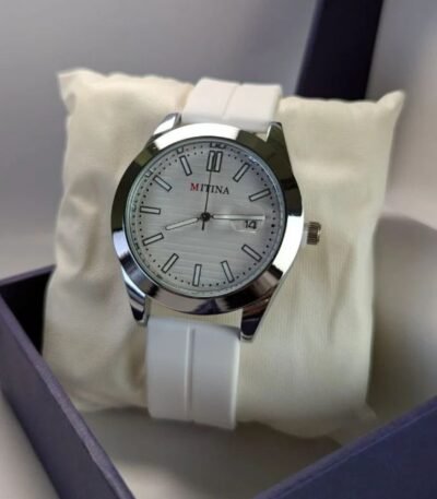 All-White Casual Watch