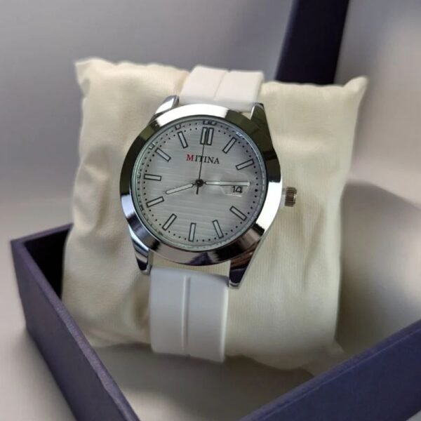 All-White Casual Watch