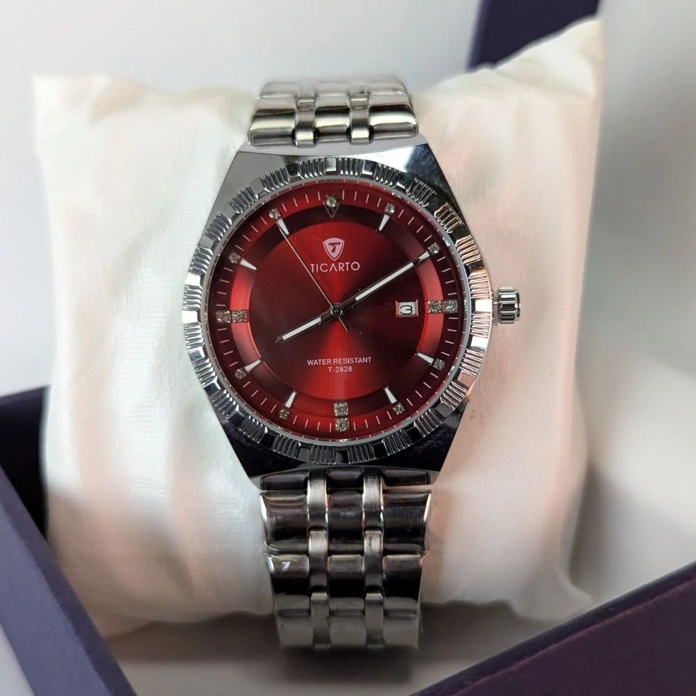 Ticarto Red Dial Men's