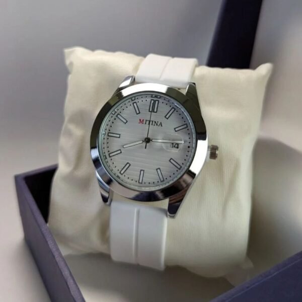 All-White Casual Watch