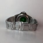 Rolex Watch Black Dial Silver Strap - Image 4