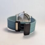 Men’s Watch with Dark Green Dial & Rubber Strap - Image 4